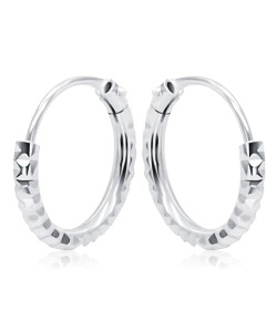 Silver Hoop Earring HO-2543